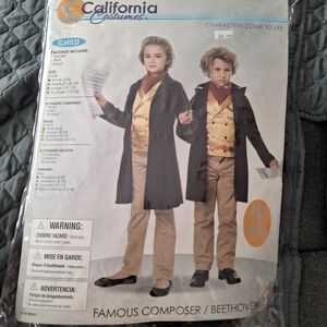 Famous Composer Costume, Unisex, size 6-8